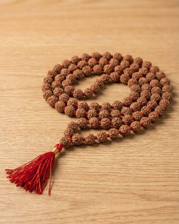 Natural Rudraksha prayer beads Genuine Rudraksha meditation mala Nepal Rudraksha mala online Lab certified Rudraksha beads Traditional Japa mala Rudraksha Rudraksha mala for meditation Buy authentic Rudraksha mala India 5 Mukhi Rudraksha mala benefits Spiritual protection Rudraksha necklace