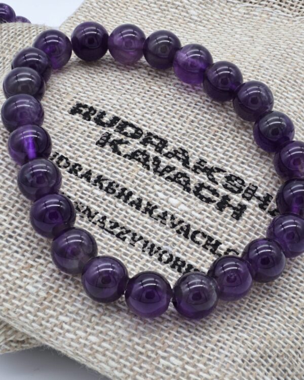 Amethyst Bracelet Rudrakshakavach by SnazzyWorks