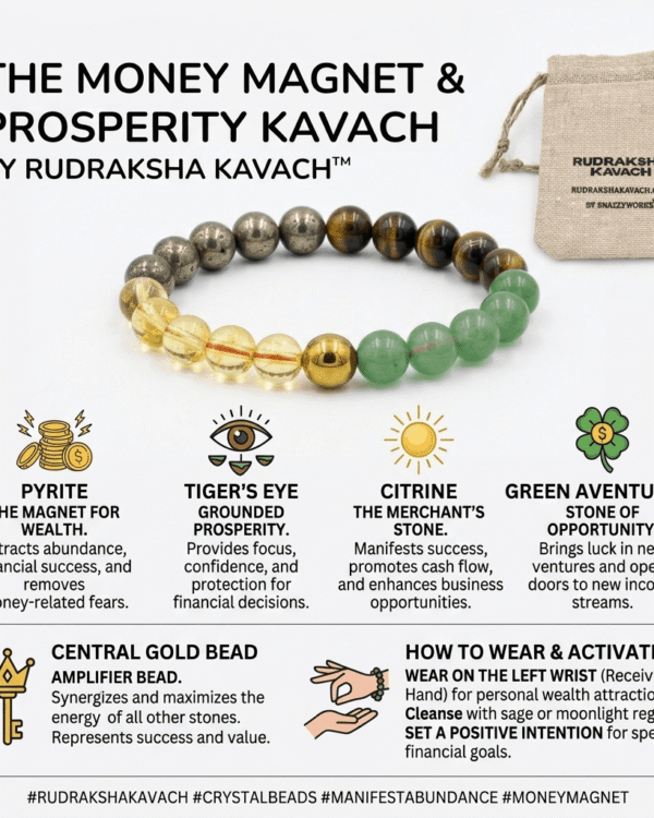 Money Magnet Bracelet Info Rudrakshakavach.com By Snazzyworks