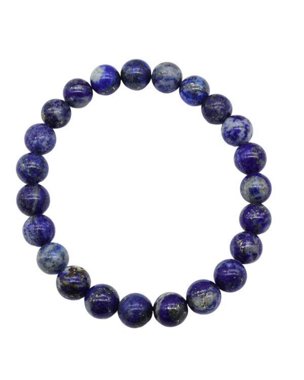 Authentic Blue Lapis Lazuli Crystal Stretch Bracelet By Rudraksha Kavach.
