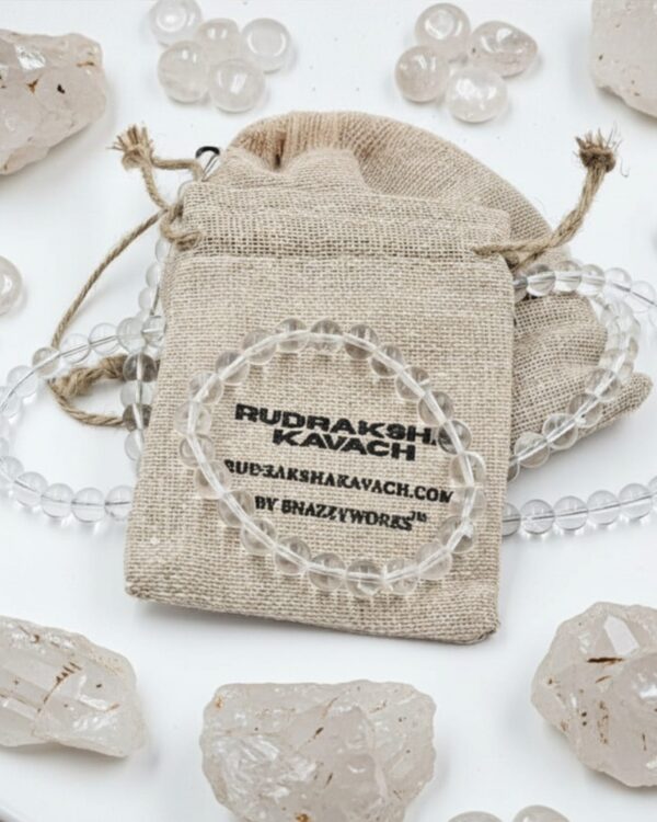 Home Sphatik (Clear Quartz) Crystal Bracelet Main (4000 X 4000 Px) Rudrakshakavach,Com By Snazzyworks