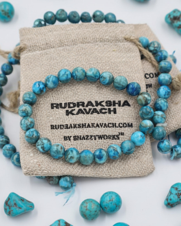 Home Turquoise Bracelet Main By Rudrakshakavach By Snazzyworks