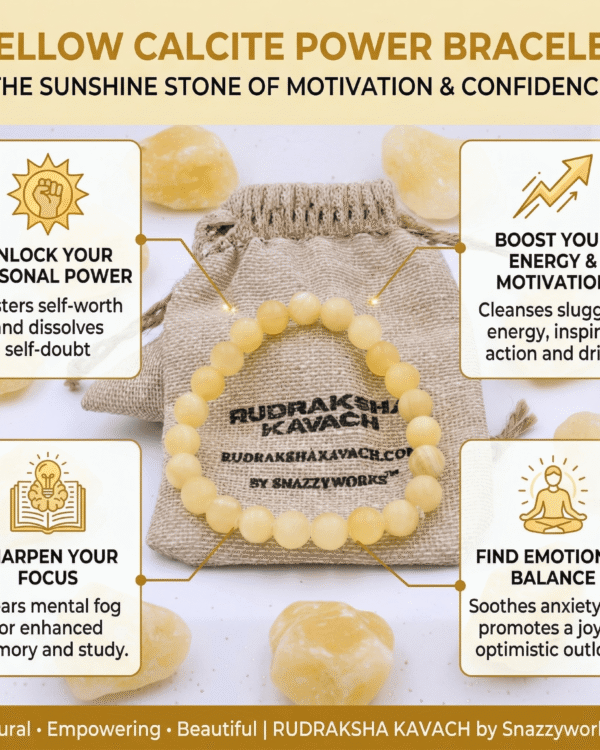 Alternative View Of Yellow Calcite Bracelet